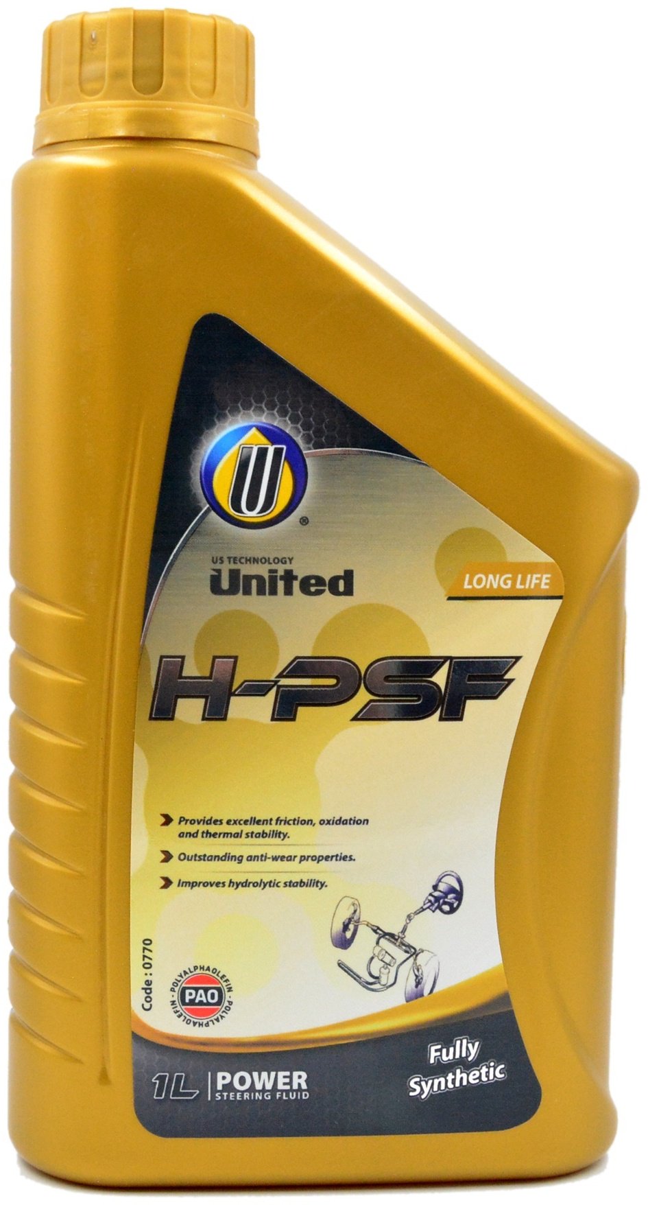 Масло синтетическое United Oil H-PSF 1 л купить,NaN