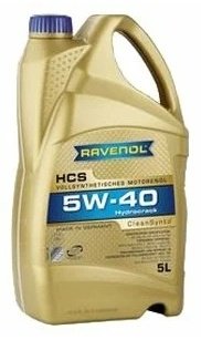 Моторное масло Полусинтетическое RAVENOL HCS 5W-40 5 л купить,NaN