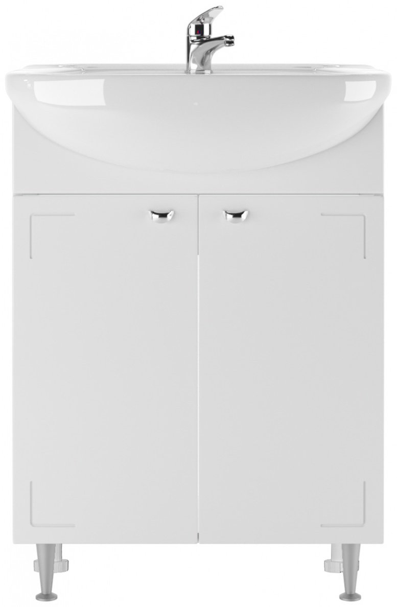 Тумба с раковиной KABINKA.KZ Адай, 59.2x82x30.1 см, белый