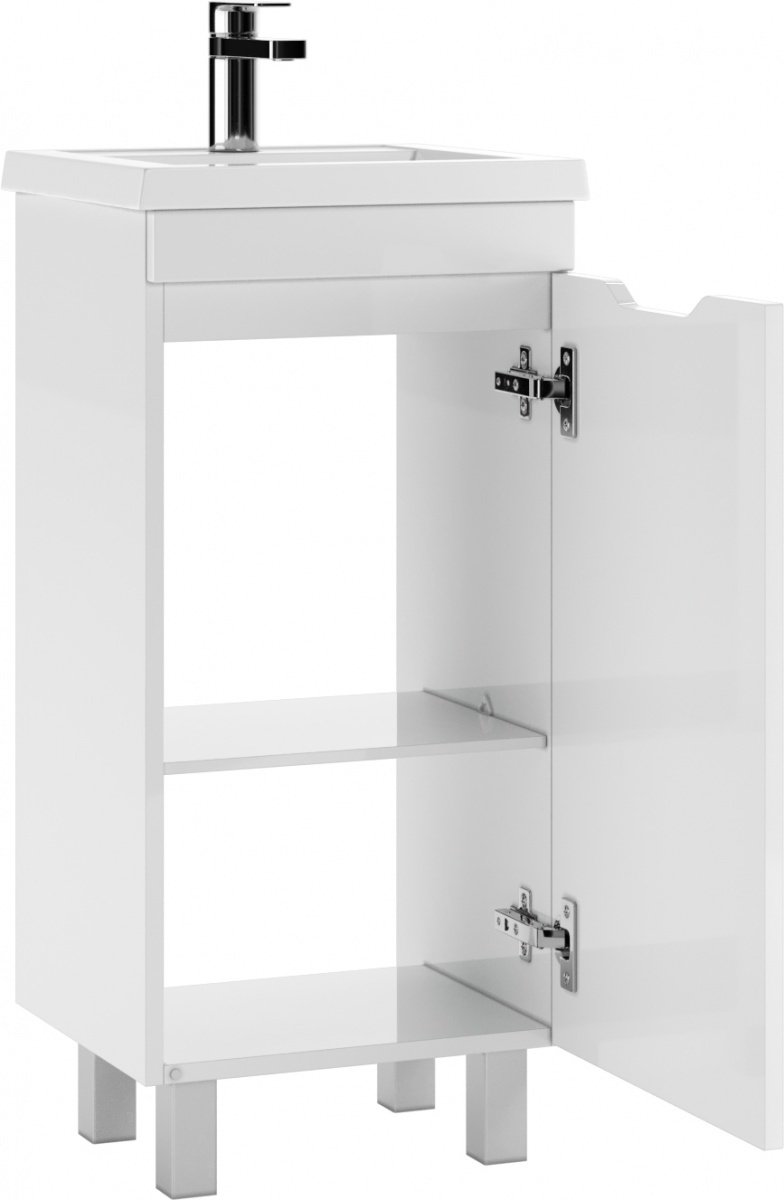 Тумба с раковиной KABINKA.KZ Andrea 40 3D , 38.4x82x34.4 см, белый купить,NaN