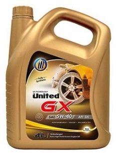 Моторное масло Синтетическое United Oil United GX 5W-40 4 л купить,NaN