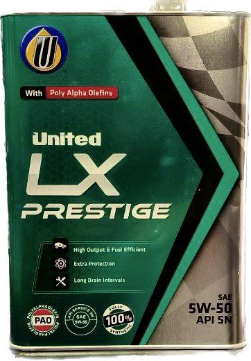 Моторное масло Синтетическое United Oil LX Prestige 5W-50 4 л купить,NaN