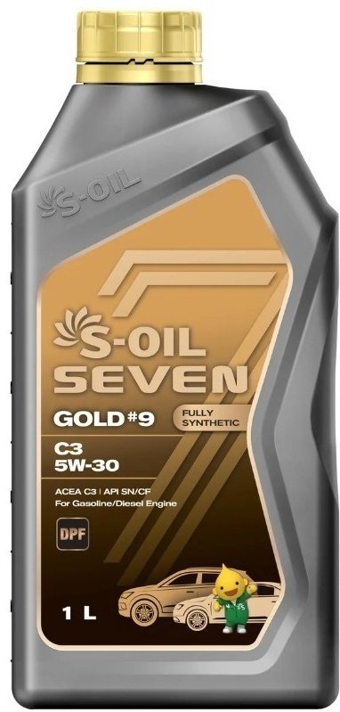 Моторное масло Синтетическое S-OIL Gold #9 C3 5W-30 1 л купить,NaN