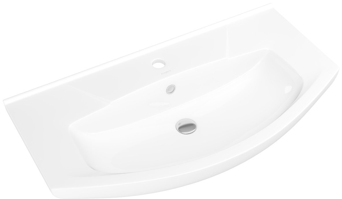 Тумба с раковиной Lindis Оптима 85 K0000166788, 85x82x33 см, белый