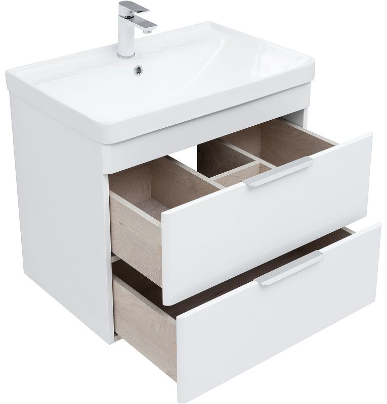 Тумба с раковиной KABINKA.KZ Ирис 70 310145, 69x57.2x46 см, белый купить,NaN