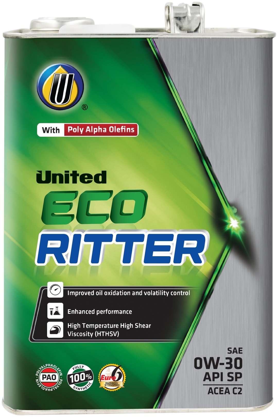 Моторное масло Синтетическое United Oil Eco Ritter 0W-30 4 л купить,NaN