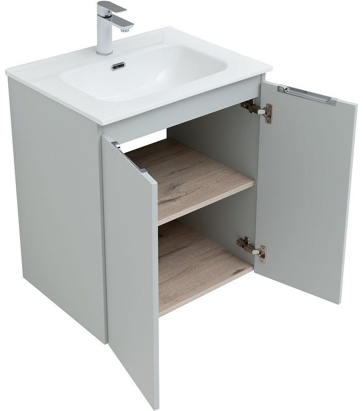 Тумба с раковиной KABINKA.KZ 277524, 60x68.4x45.7 см, белый