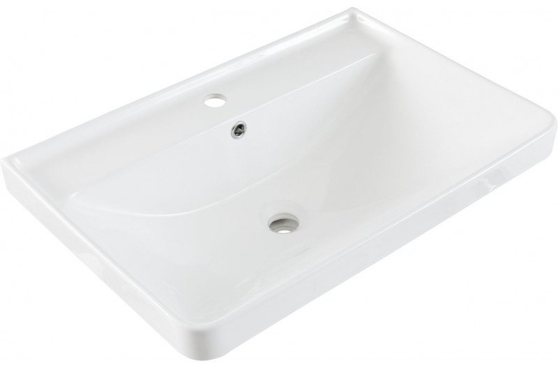 Тумба с раковиной KABINKA.KZ Ирис 70 310153, 69x77.2x46 см, белый