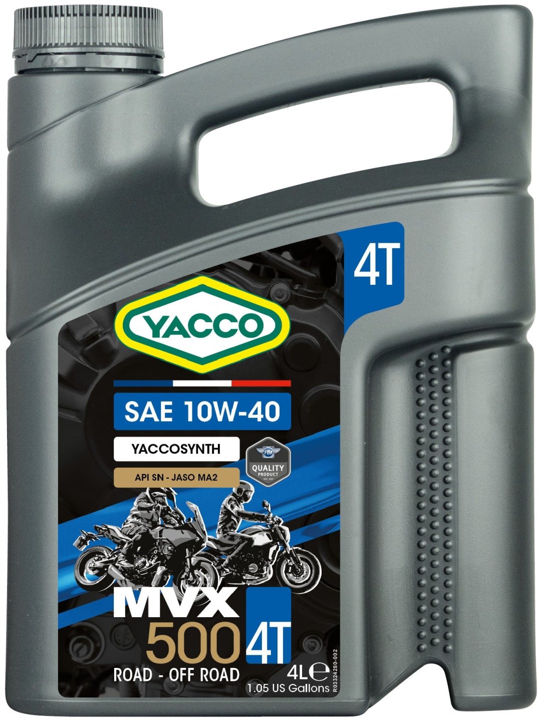 Моторное масло Полусинтетическое Yacco MVX 500 4T 10W-40 4 л купить,NaN