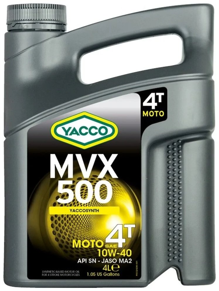 Моторное масло Полусинтетическое Yacco MVX 500 4T 10W-40 4 л купить,NaN