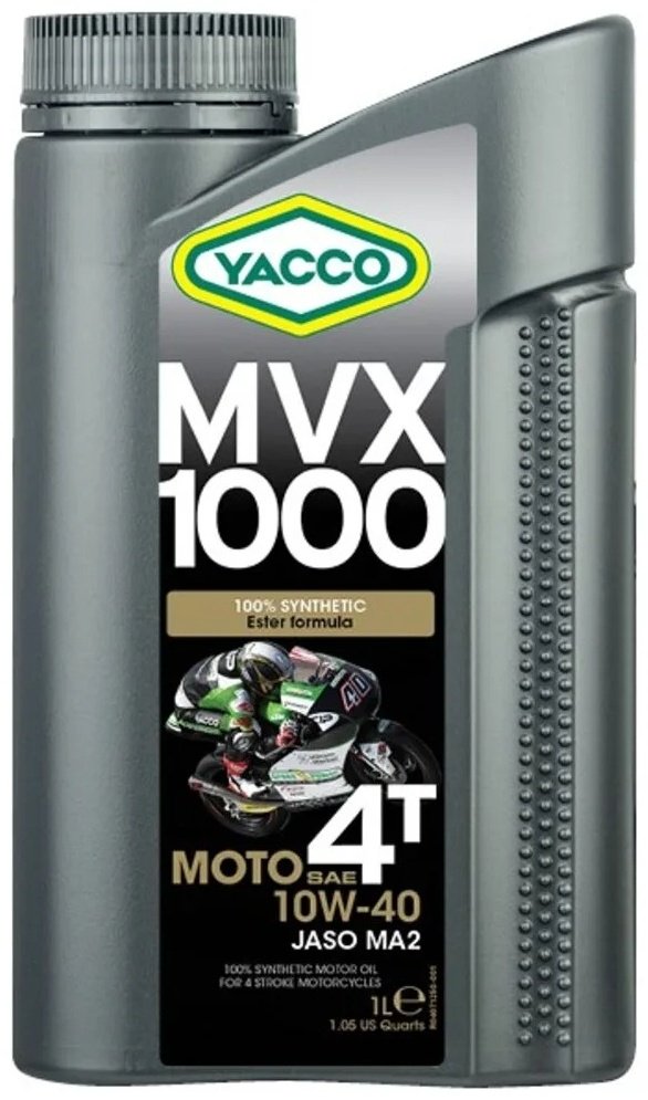 Моторное масло Синтетическое Yacco MVX 1000 4T 10W-40 1 л купить,NaN