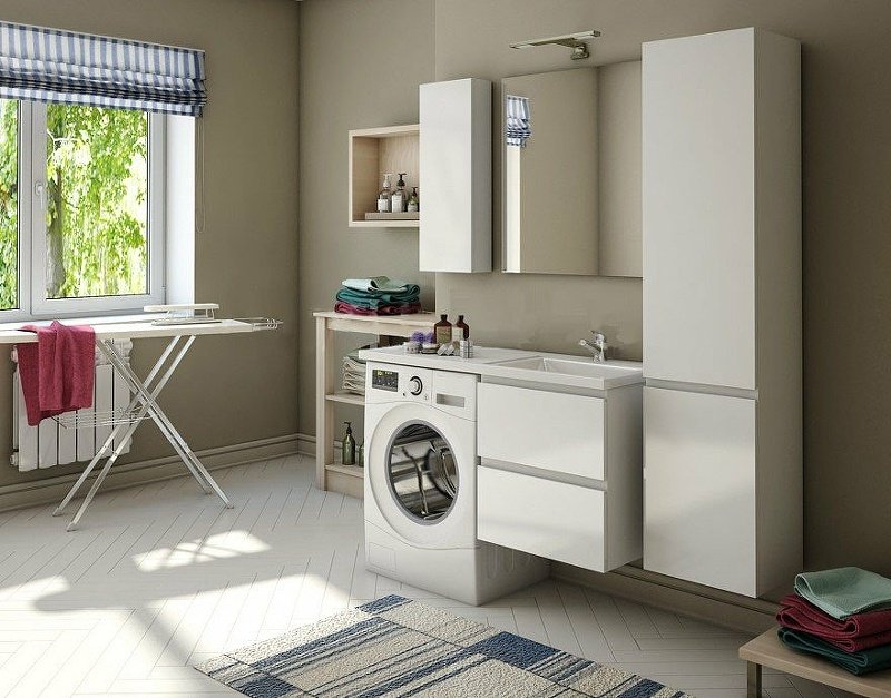 Тумба без раковины KABINKA.KZ ФР-00002314, 100x73.5x48.2 см, белый