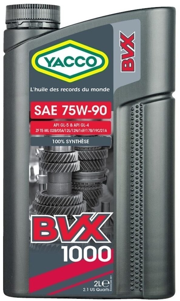 Yacco BVX 1000 75W-90 2 л купить,NaN