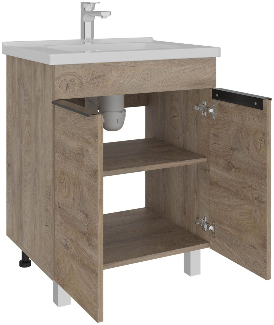 Тумба с раковиной AVK ТР 2двери Кира 80x70x47см светло-коричневый купить,NaN