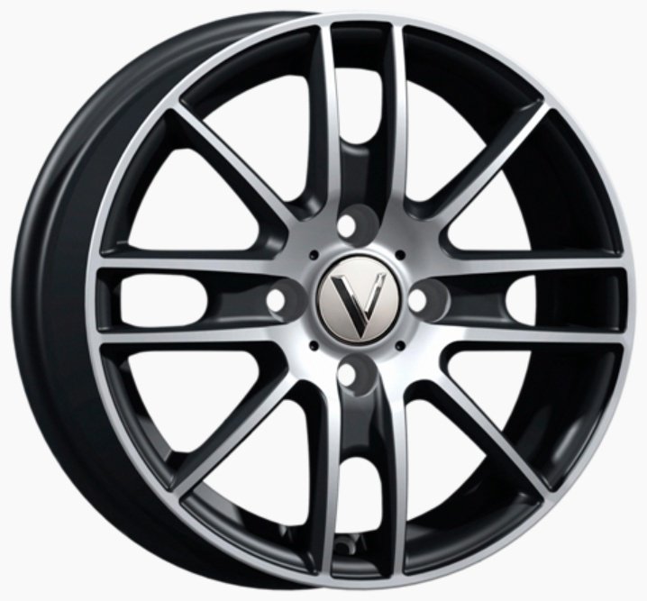 Вектор 173 5.5x14/4x100 D67.1 ET38 4 диска черный купить,NaN