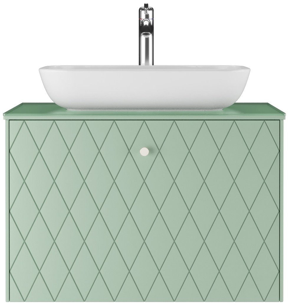 Тумба без раковины KABINKA.KZ LO13501T, 77.2x51.6x45.6 см, зеленый