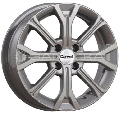 Carwel Кизи 198 (Rio X) 6x15/4x100 D54.1 ET46 4 диска серый купить,NaN