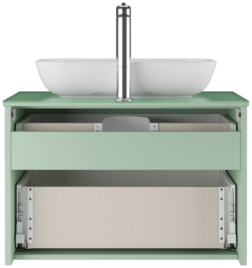 Тумба без раковины KABINKA.KZ LO13501T, 77.2x51.6x45.6 см, зеленый