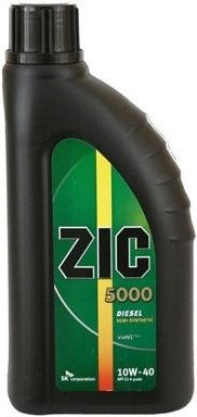 Моторное масло Полусинтетическое ZIC 5000 10W-40 1 л купить,NaN