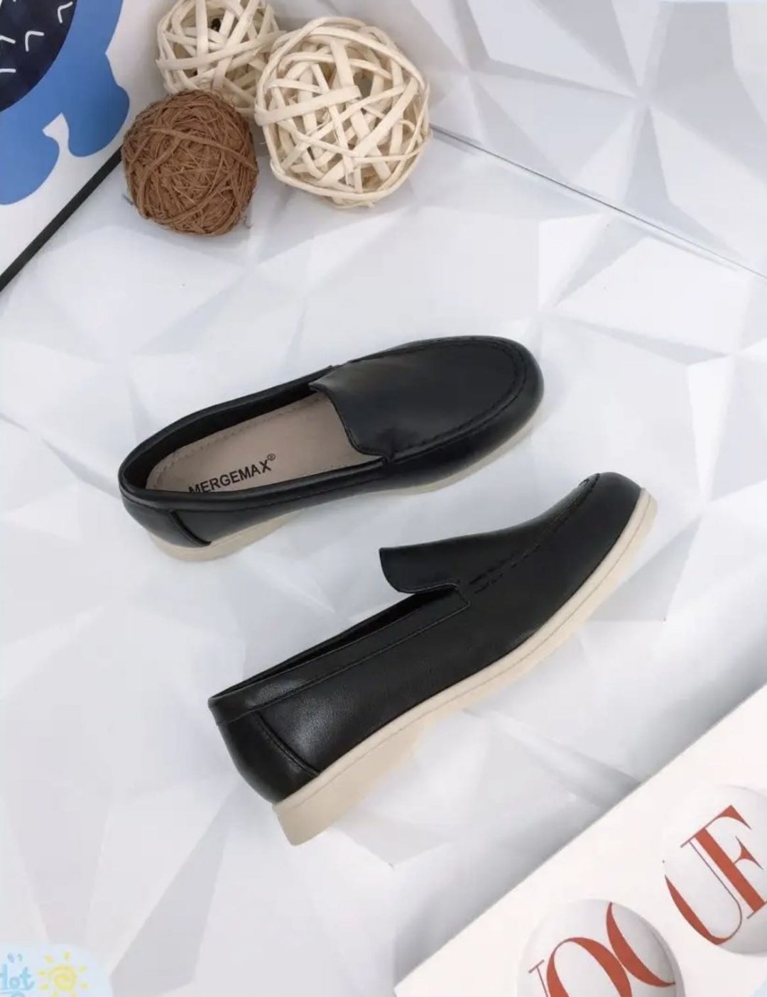 Лоферы Fashion chic сиреневый, черный