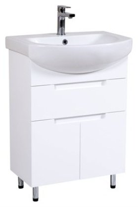 Тумба с раковиной Аква Родос КВАДРО 60, 60x85x45 см, белый