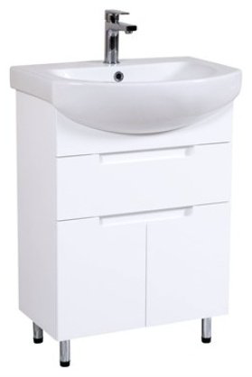 Тумба с раковиной Аква Родос КВАДРО 60, 60x85x45 см, белый купить,NaN