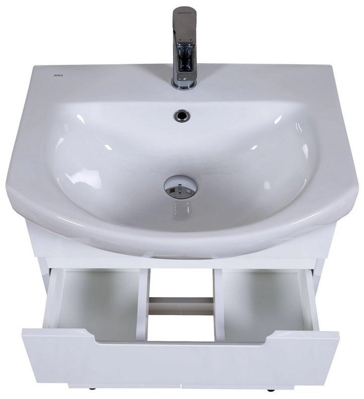 Тумба с раковиной Аква Родос КВАДРО 60, 60x85x45 см, белый