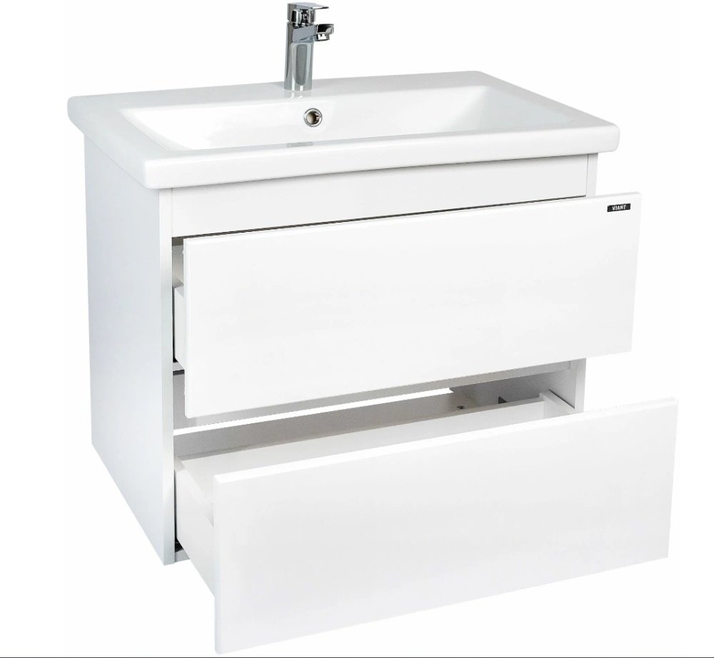 Тумба без раковины Viant K0000084311, 56x56x43 см, белый