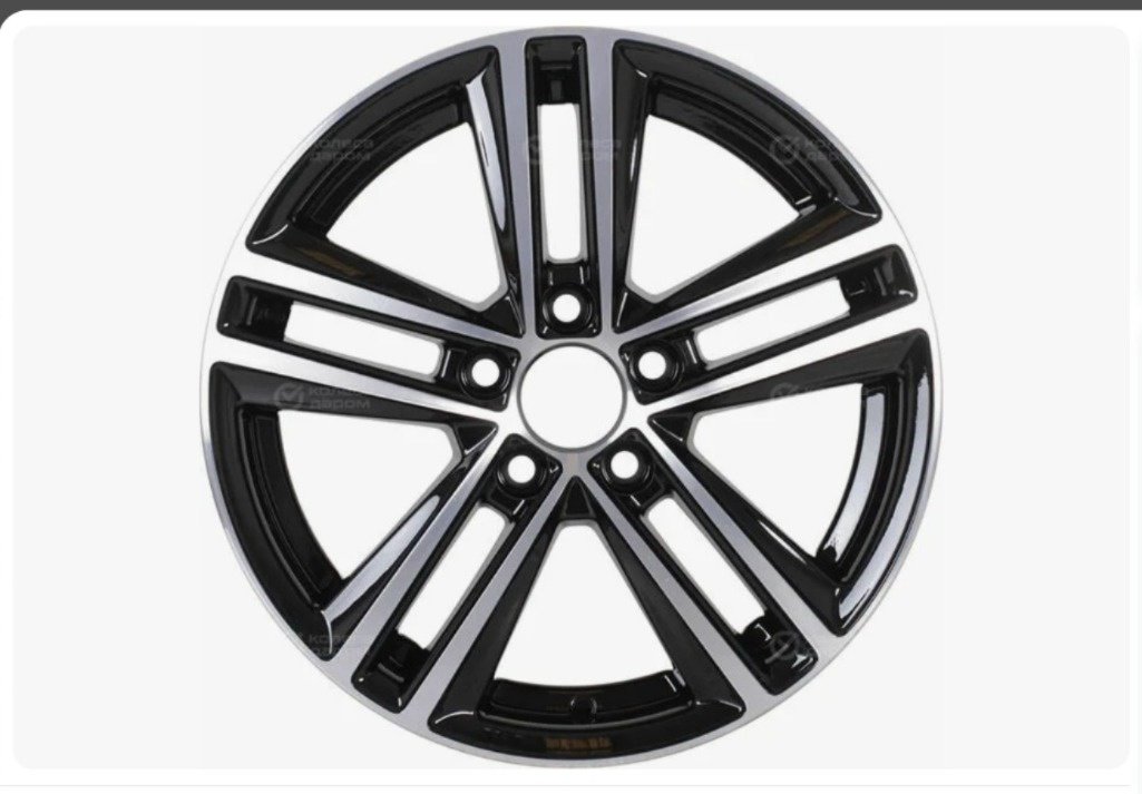Replica Replica style 025 5x15/5x100 D57.1 ET38 4 диска черный, серебристый купить,NaN