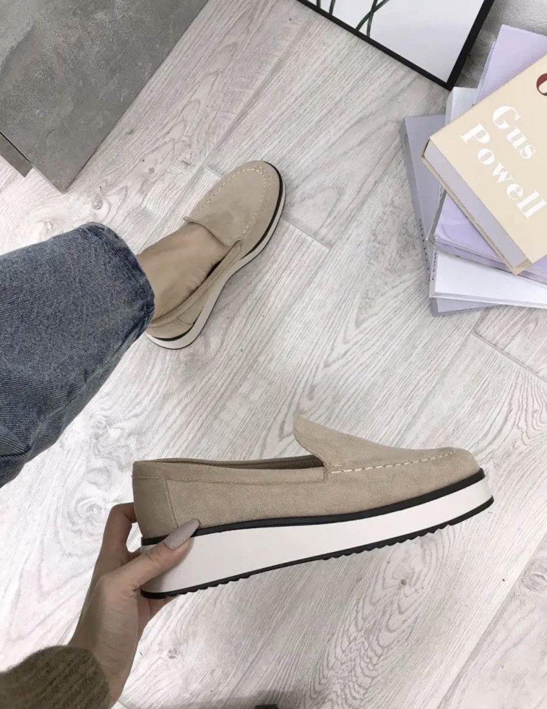 Лоферы FASHION бежевый, золотистый купить,NaN