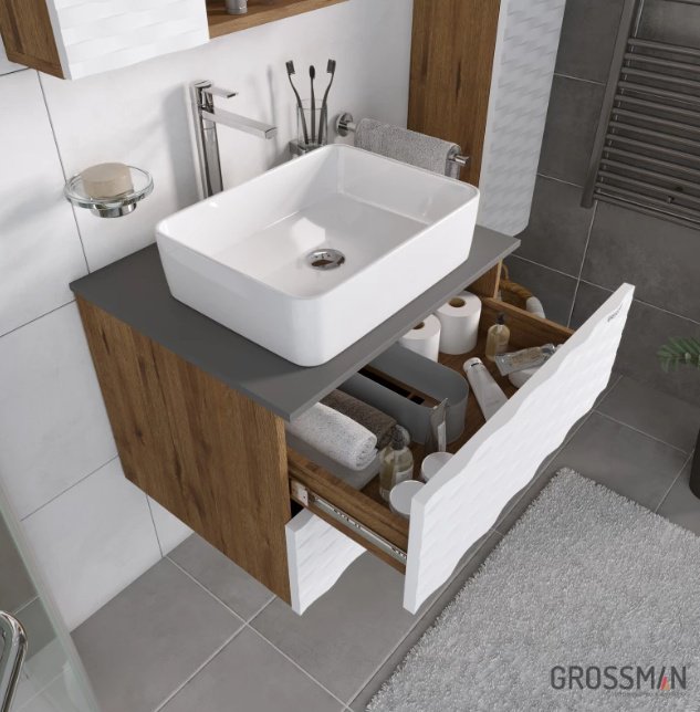 Тумба с раковиной Grossman Альба 65 65x50x50см купить,NaN