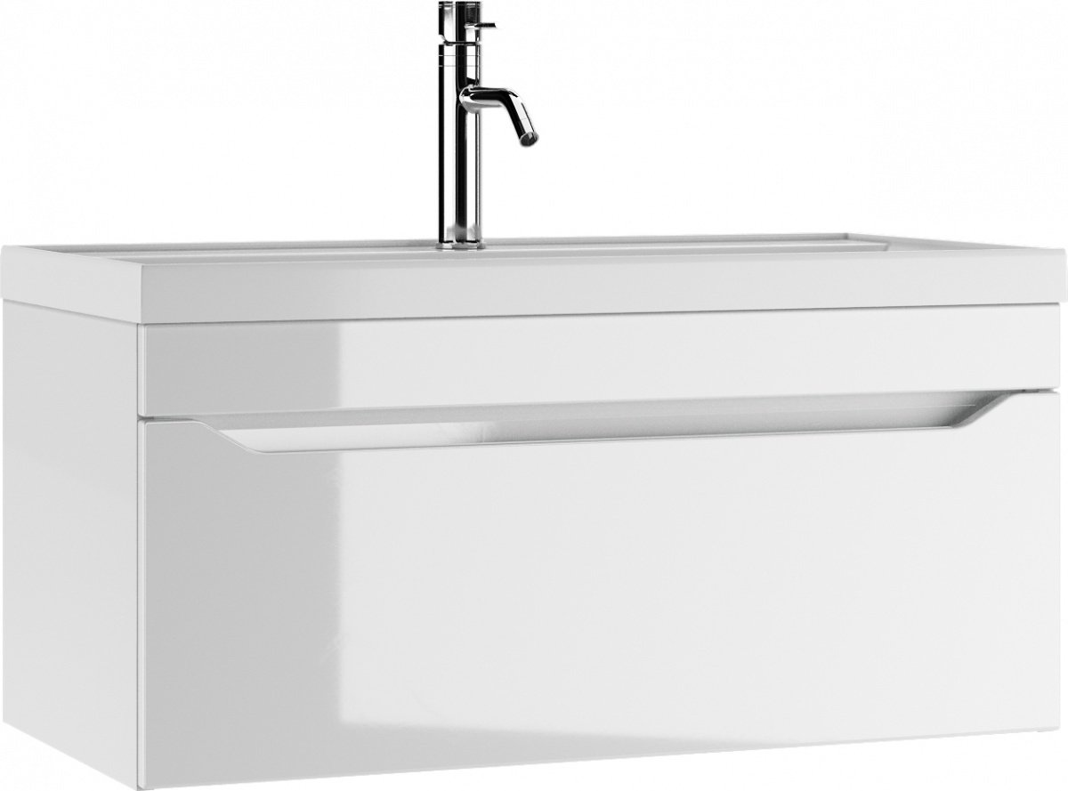 Тумба с раковиной Kabinka.kz Bazis 90 89x40x45.5см белый купить,NaN