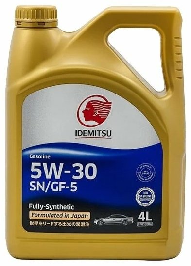 Моторное масло Синтетическое IDEMITSU Gasoline 5W-30 4 л купить,NaN