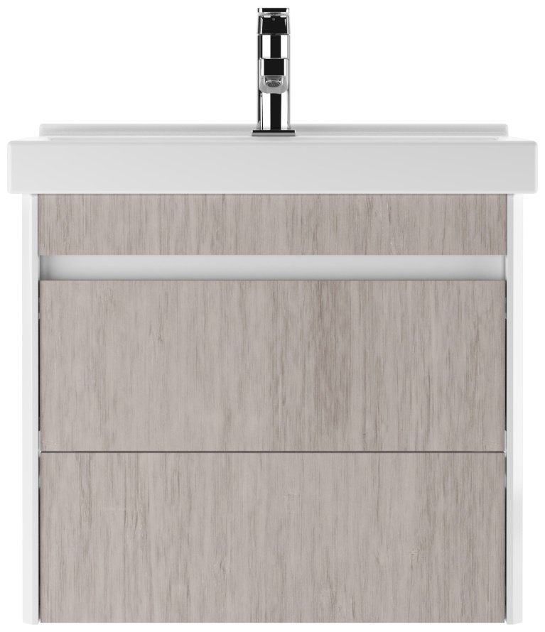 Тумба с раковиной KABINKA.KZ Байтерек, 57x50x38 см, белый, серый