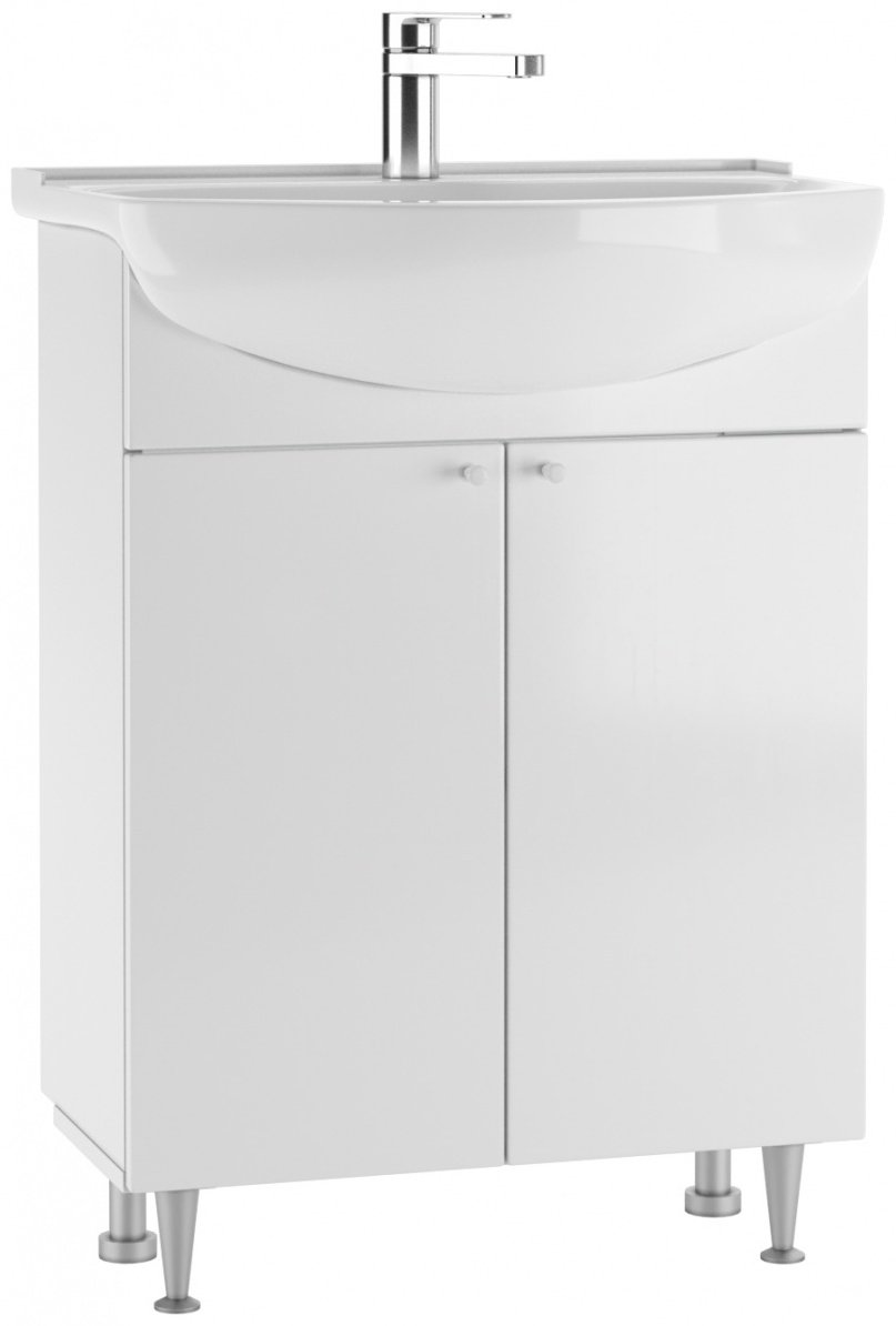 Тумба с раковиной KABINKA.KZ &#34;Амур 60&#34; Промо , 59.4x72x30.1 см, белый