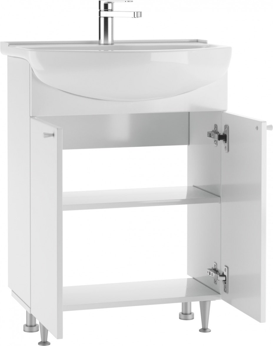 Тумба с раковиной KABINKA.KZ &#34;Амур 60&#34; Промо , 59.4x72x30.1 см, белый