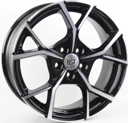 Replica R086 6.5x16/5x108 D54.1 ET40 4 диска черный, серебристый купить,NaN