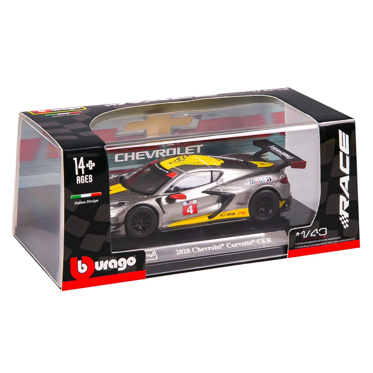BBURAGO: 1:43 Chevrolet Corvette C8R '20 купить,NaN