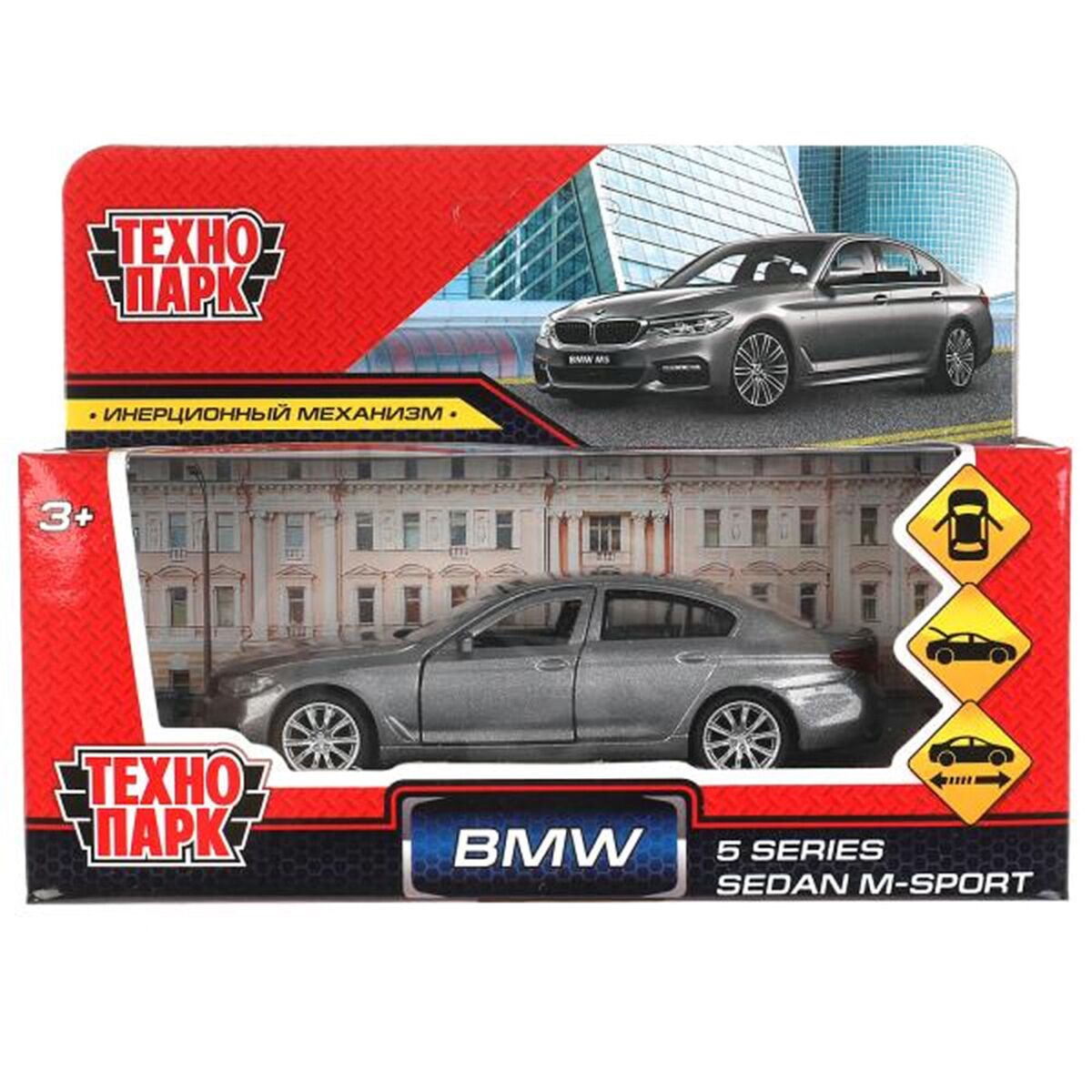 Технопарк: BMW 5-ER Sedan M-Sport 12 см серый