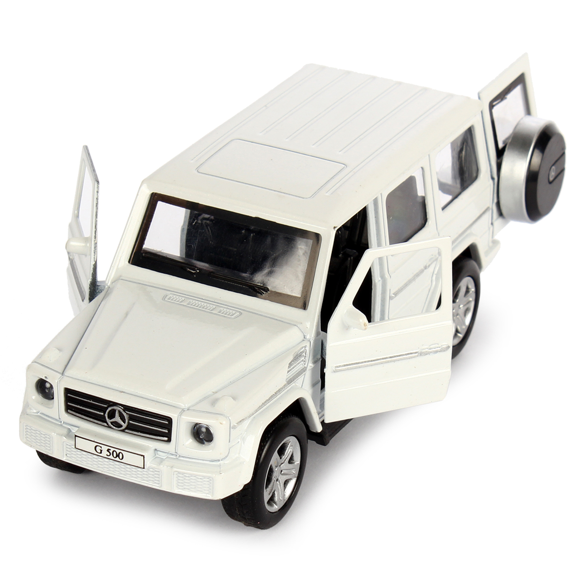 Технопарк: Mercedes-Benz G-Class 12 см, белый купить,NaN