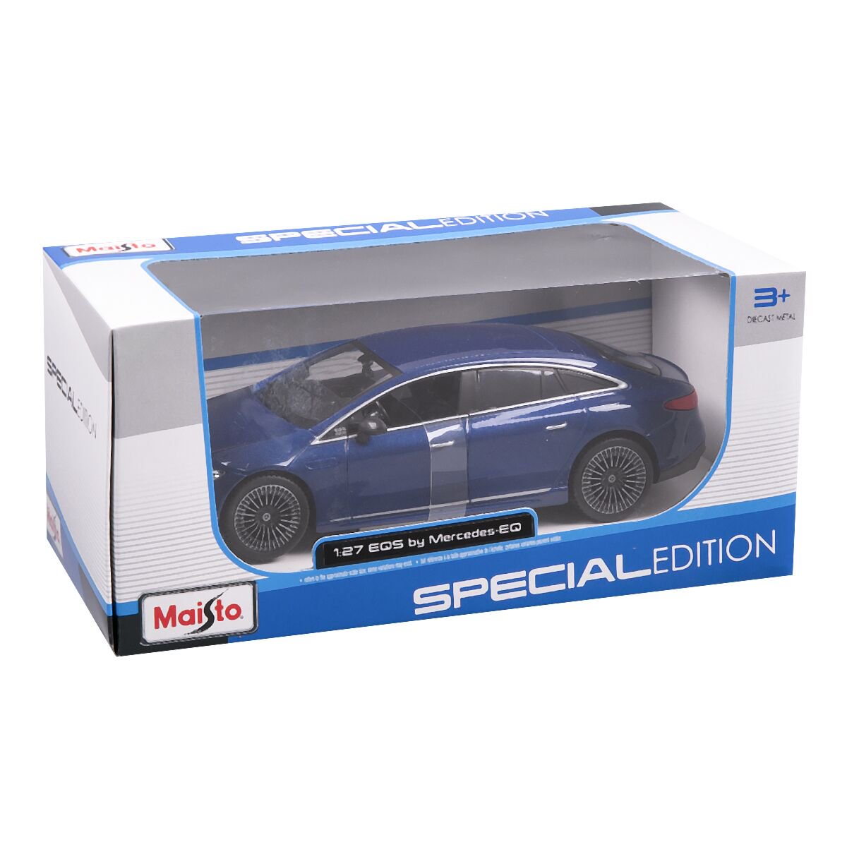 Maisto: 1:27 Mercedes-Benz EQS 2022 (met. blue) купить,NaN