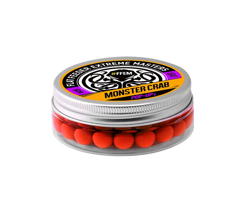  Бойлы FFEM Pop-Up Monster Crab 10mm 55шт оранжевые