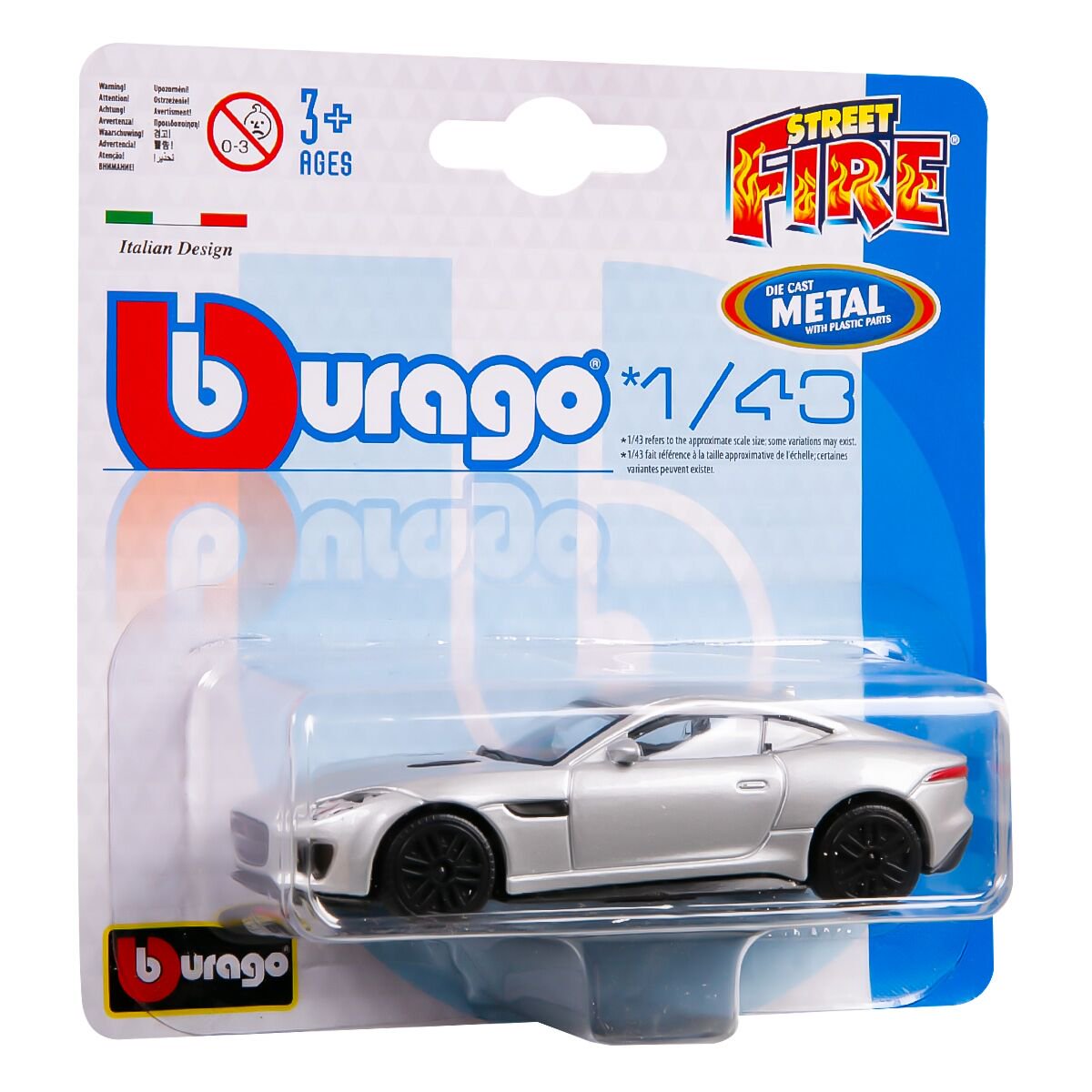 BBURAGO: 1:43 Jaguar F-Type Dynamic (V6) (silver) купить,NaN