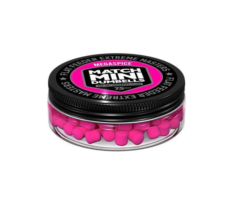 Бойлы FFEM Pop-Up Match Mini Megaspice 7x10mm 75шт розовые