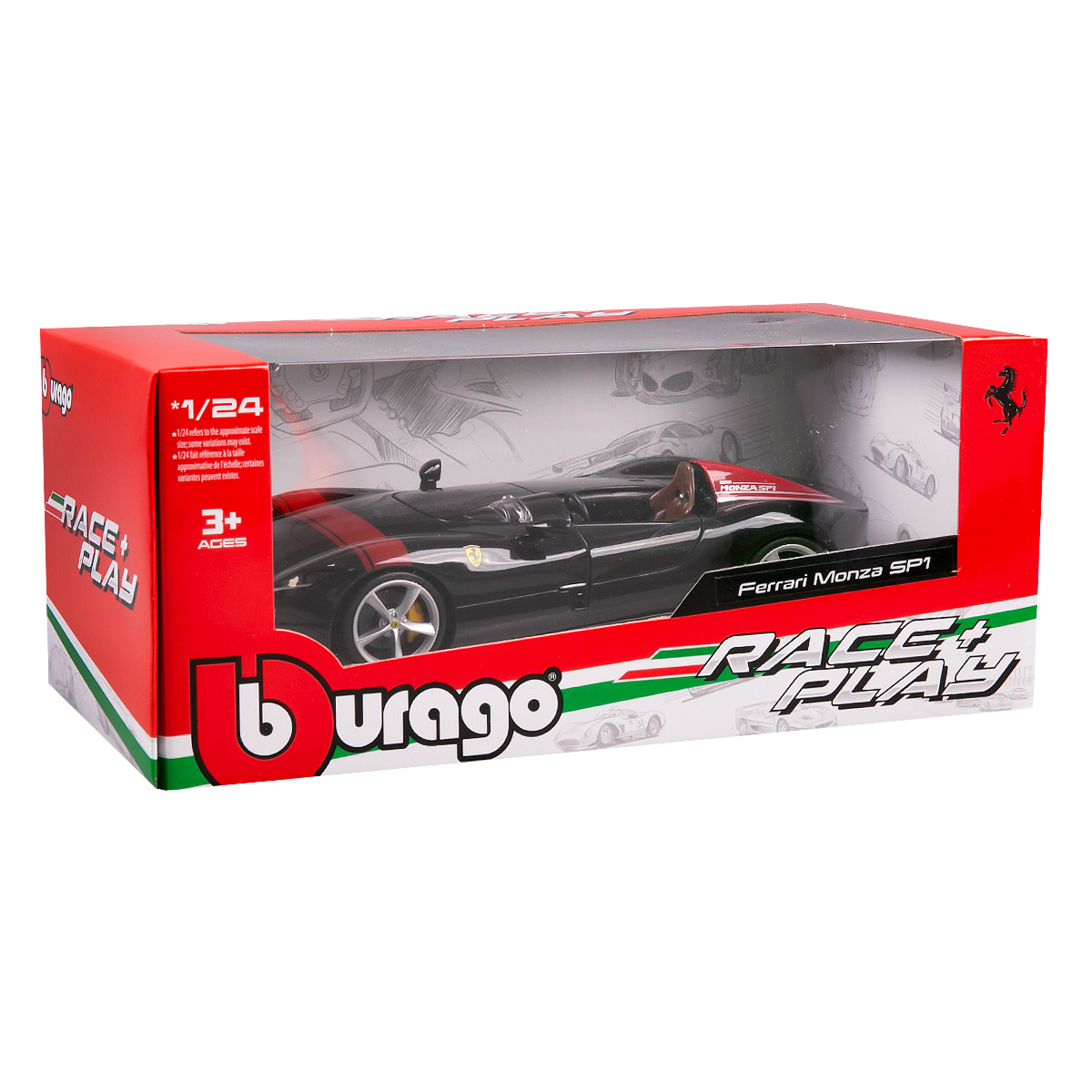 BBURAGO: 1:24 Ferrari Monza SP1 (black) купить,NaN