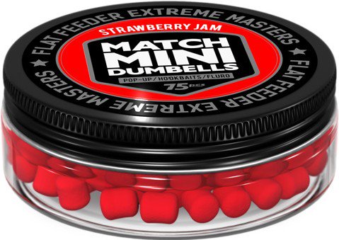 Бойлы FFEM Pop-Up Match Mini Strawberry Jam 7x10mm 75шт красные купить,NaN