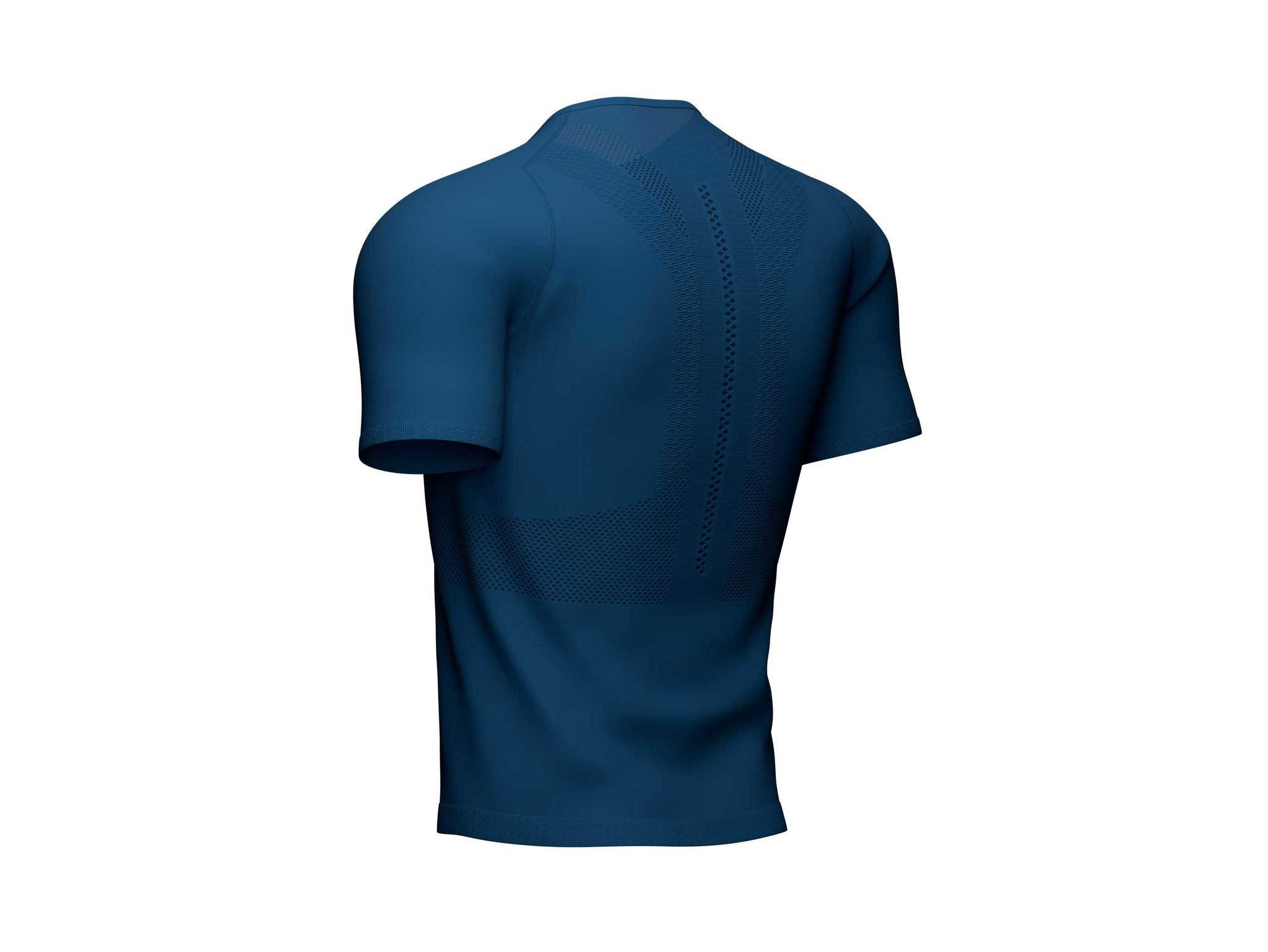 Футболка мужская Compressport Trail half-zip AM00003B синяя XL купить,NaN