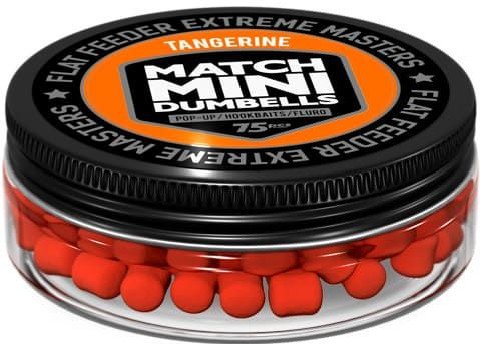 Бойлы FFEM Pop-Up Match Mini Tangerine 7x10mm 75шт оранжевые