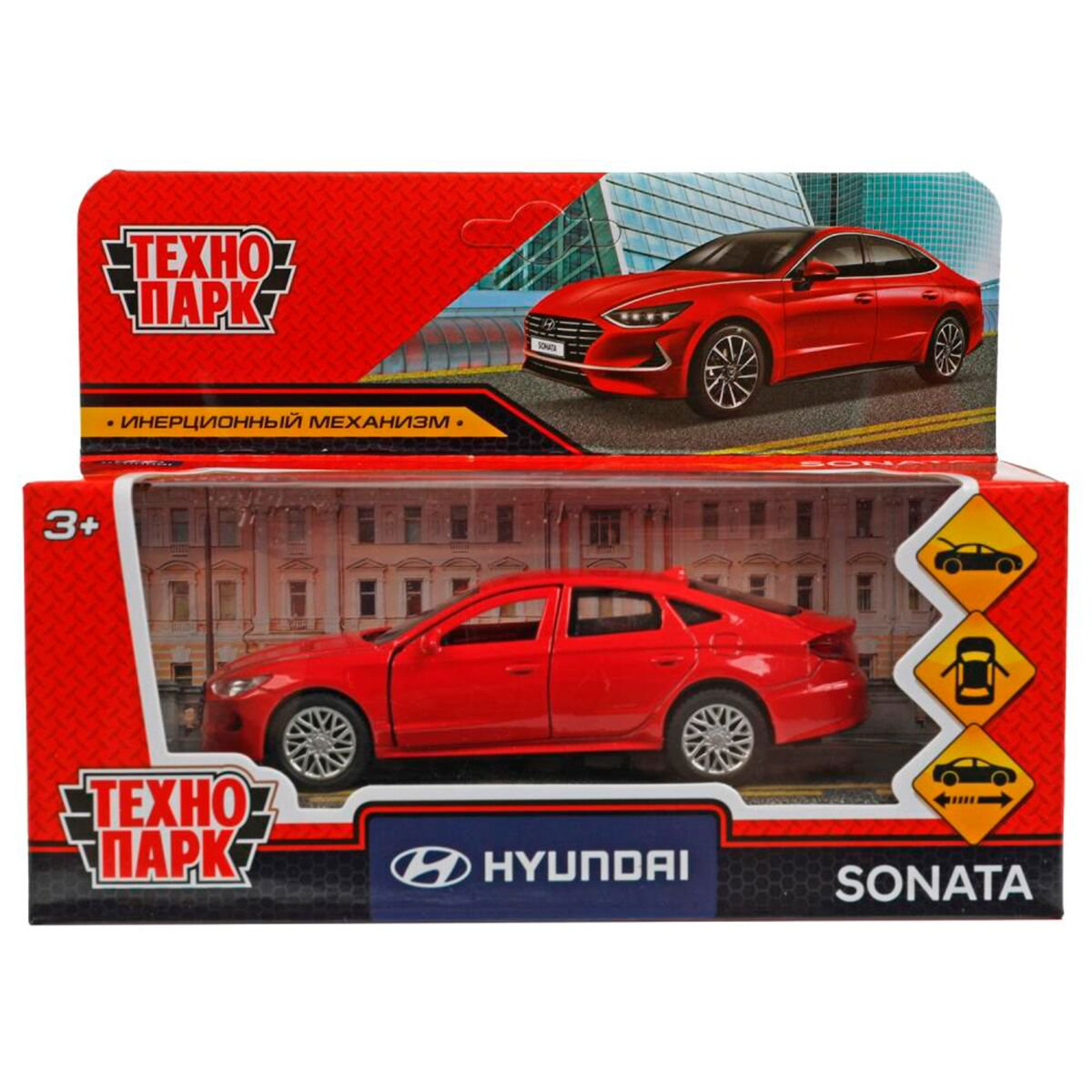 Технопарк: Hyundai Sonata 12 см красный купить,NaN