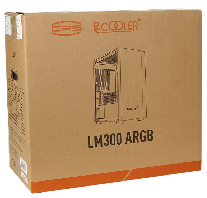 Корпус PCCooler LM300 ARGB BK C3-A300BKN1-GL Black купить,NaN